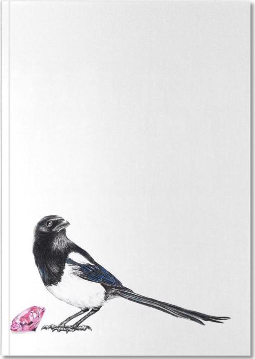 Immagine prodotto Juniqe Magpie Diamond - Uccelli (A4, Nessuna, Copertina rigida)