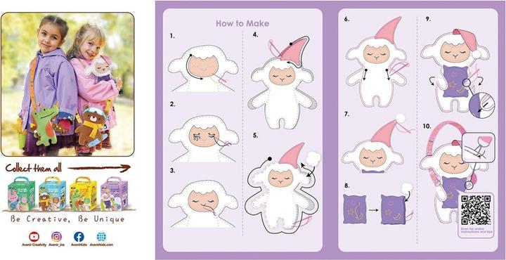 Actual product image Avenir Sewing Set Hanger Sheep