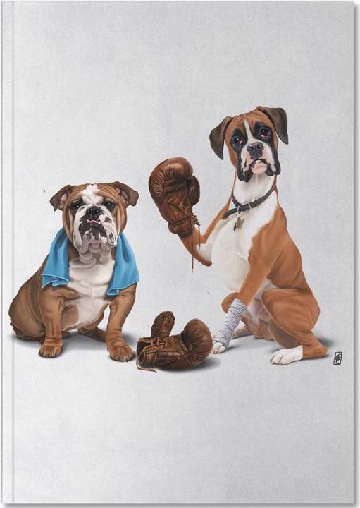 Produktbild Juniqe Raging (Wordless) - Hunde (A4, Liniert, Harter Einband)