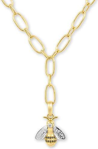 Produktbild Breuning COLLIER - E.SAFIR WEISS/BRILL. 0,077 Ct. schwarz (750/18 K Gold)
