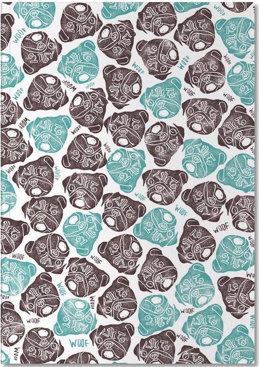 Image du produit Juniqe The Barking Pug - Chiens (A4, Pointillés)