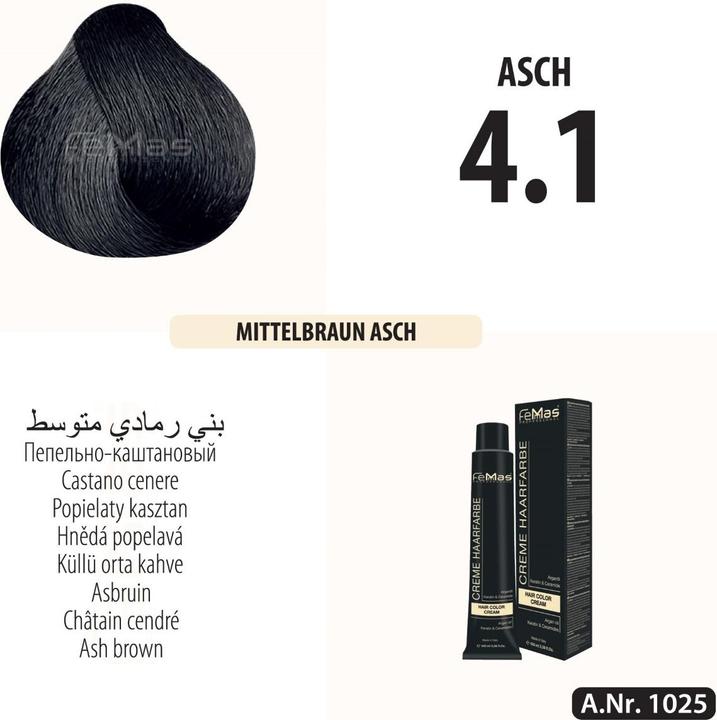 Produktbild FemMas (4.1) Haarfarbe Mittelbraun Asch 100ml