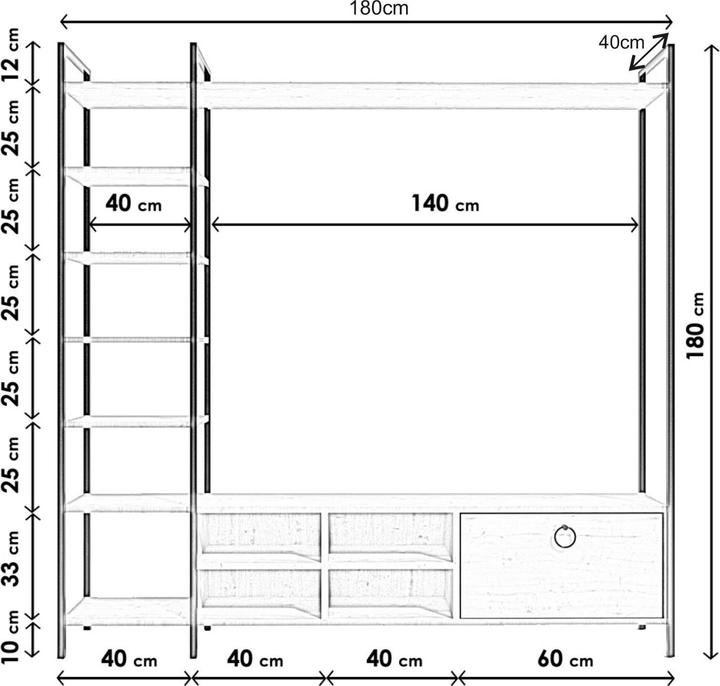 Produktbild Kalune Design Jolene (180 x 180 x 40 cm)