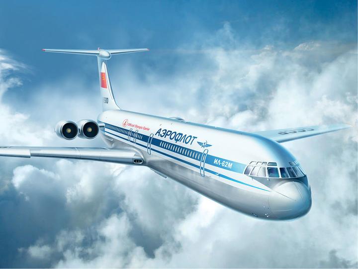 Actual product image ICM Ilyushin-62M, Soviet Passenger Aircraft