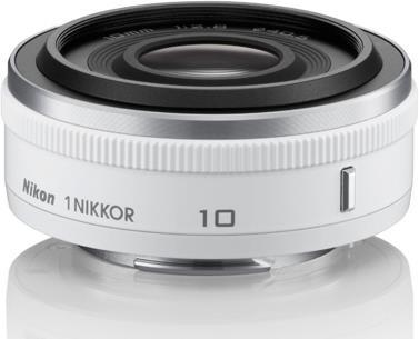 Produktbild Nikon 1 10mm 1:2.8, Lichtstarkes Weitwinkel, Weiss (Nikon 1, Nikon CX)