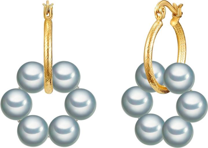 Produktbild Yokoamii Damen Metall Muschelkernperle gelbgold - 30176 (Metall-Legierung)