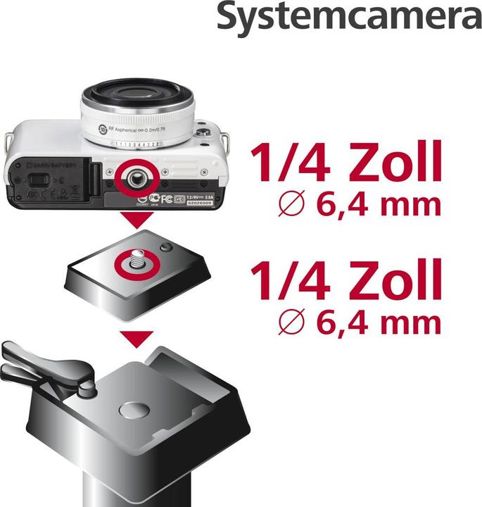Actual product image Hama Tripod Camera Plate for Omega Premi (Tripod quick-release plate)