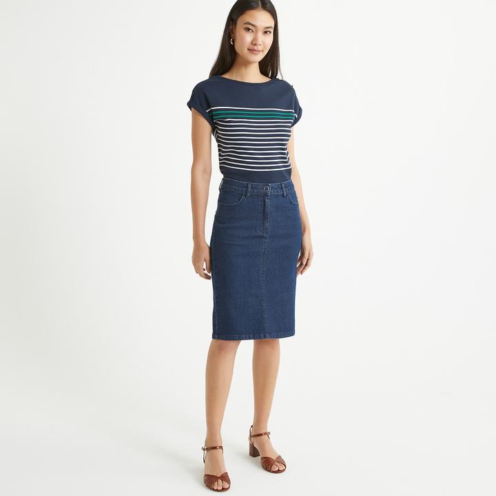 Actual product image Anne Weyburn Striped T-Shirt (40)