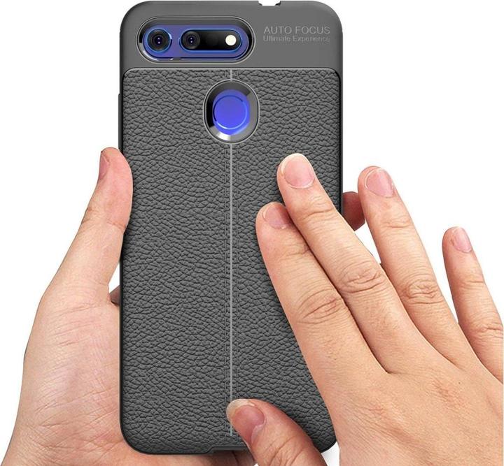 Actual product image Screenguard Honor View 20 Case Leather Design TPU Cover (Honor View 20)
