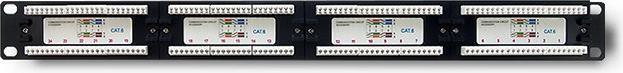 Actual product image Qoltec 54474 Patch panel RACK 24 connectors Cat 6 UTP Black