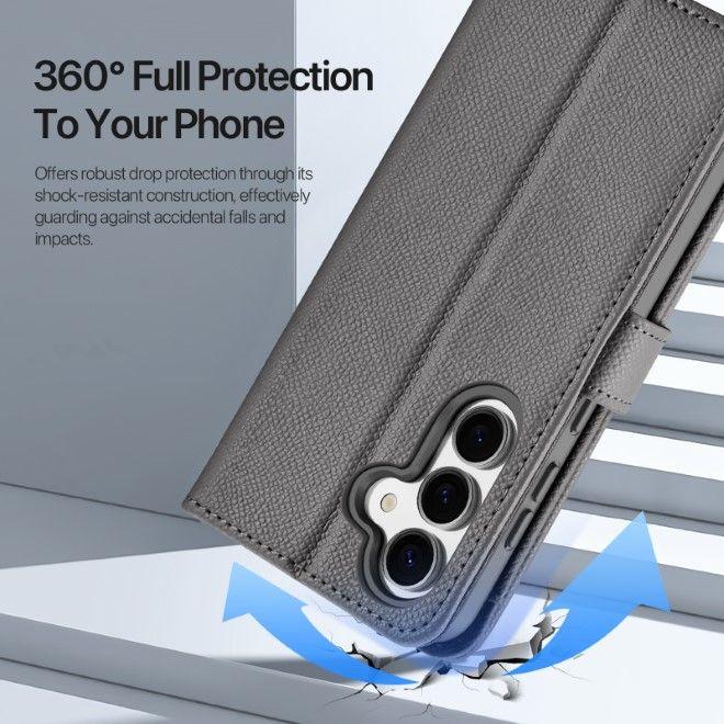 Actual product image Dux Ducis Lawa Series MagSafe Kunstleder Bookcover Hülle (Samsung Galaxy S25+)