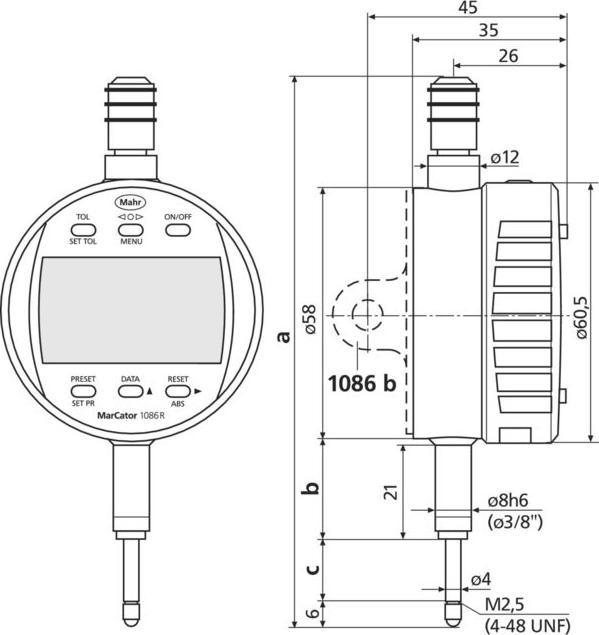 Produktbild Magni Messuhr digital MarCator 4337626 0,0005/50mm MAHR