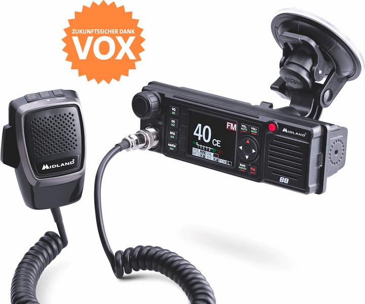 Produktbild Midland M-88 CB radio with color screen, VOX