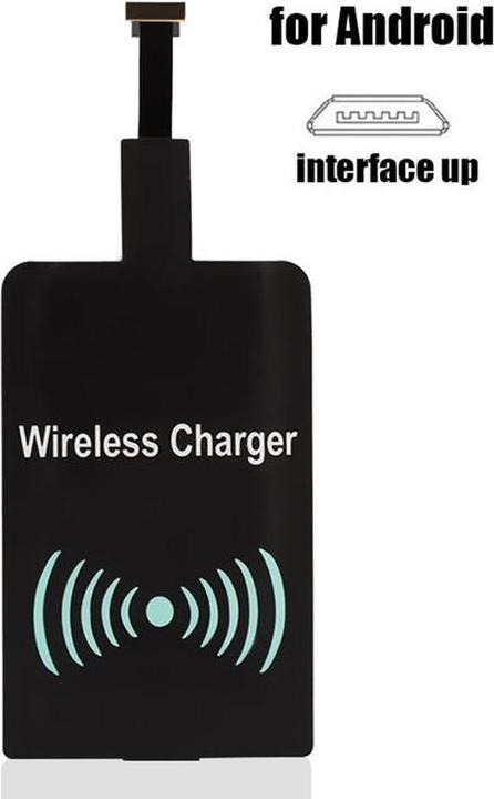 Image du produit JTI Adaptateur Qi - récepteur de charge sans fil pour micro-USB - noir