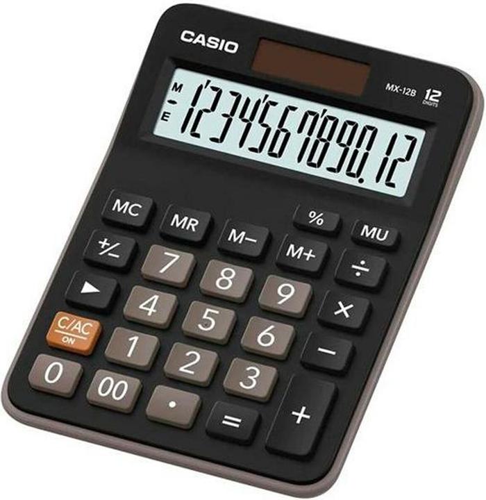 Casio MX-12B (Batterie, Celle solari)