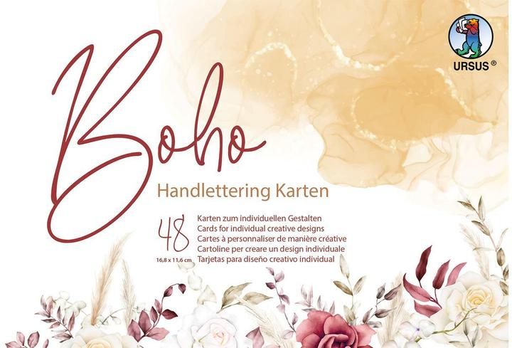 Ursus Cartes d'écriture Boho 48ST assorties (300 g/m², 16 x)