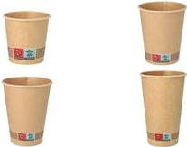 Produktbild Papstar Papp-Trinkbecher "pure", 0,4 l, braun (50 x)