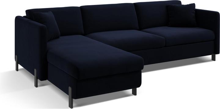 Image du produit Micadoni Canapé D'Angle Velours Gauche Convertible, "Gloria", 5 Places, 280x170x80Fabriqué en Europe (Canapé d'angle)