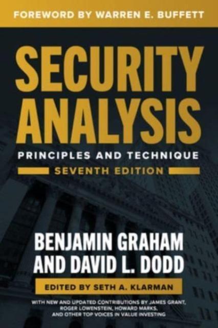 Immagine prodotto Security Analysis 7th Edition (Inglese, Graham Benjamin, Dodd David, 2023)