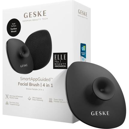 Konjac Sponge Szczoteczka do czyszczenia twarzy 4w1 z uchwytem Geske z Aplikacją (szary)