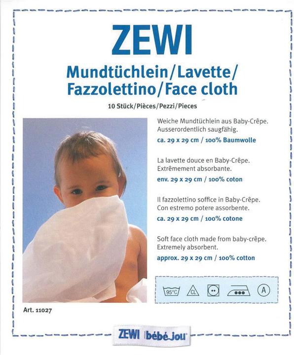 Produktbild Zewi Mundtüchlein (29 cm, 29 cm)