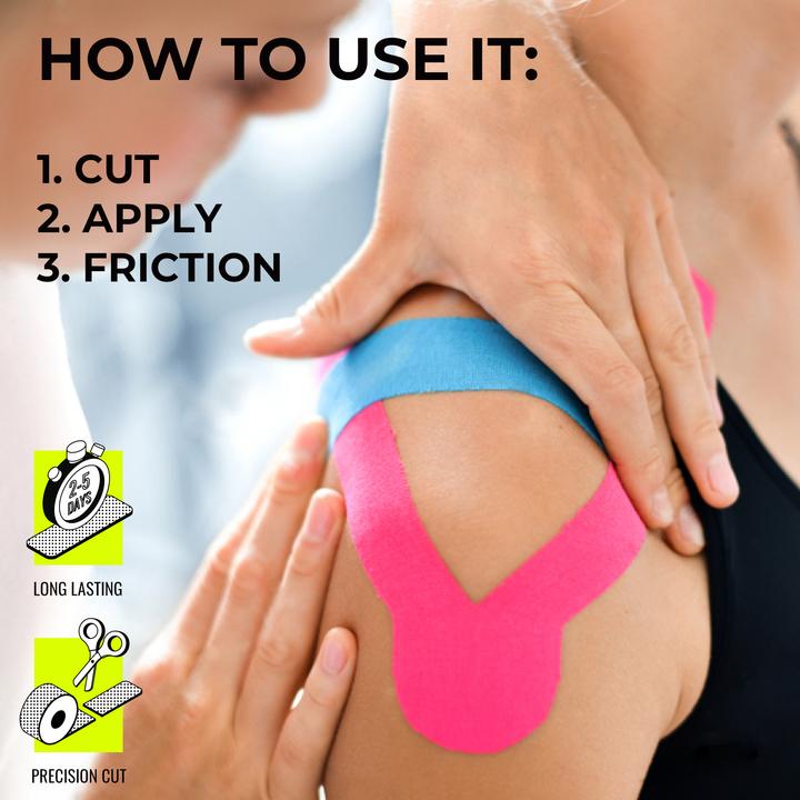 Actual product image Kalahari 4 Wellness Kinesiologie Tape - Kinesio Schwarz