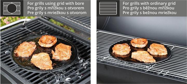 Actual product image Cattara Cast iron round grill plate (for grills 13040,13043)
