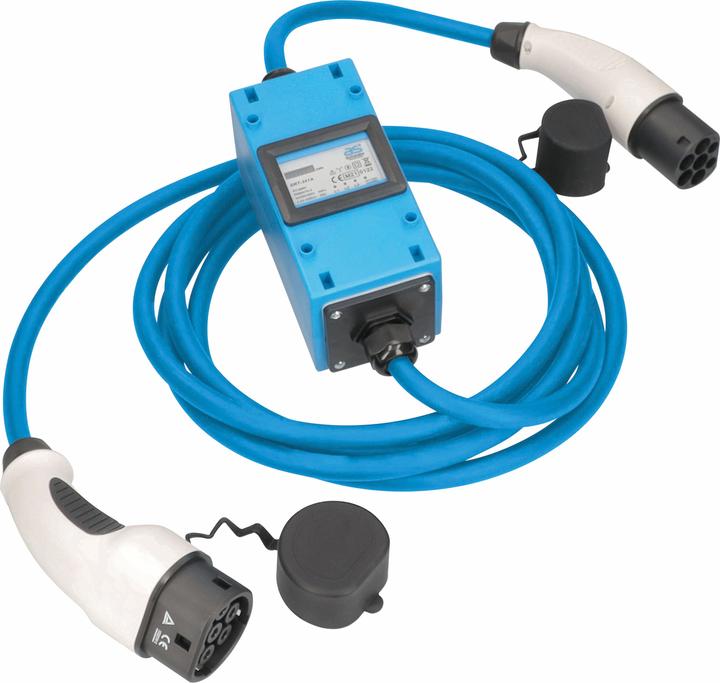 Produktbild As - Schwabe Elektroauto Ladekabel Mode 3 Typ 2 mit Stromzähler (Typ 2, 11 kW, 16 A, 5 m)
