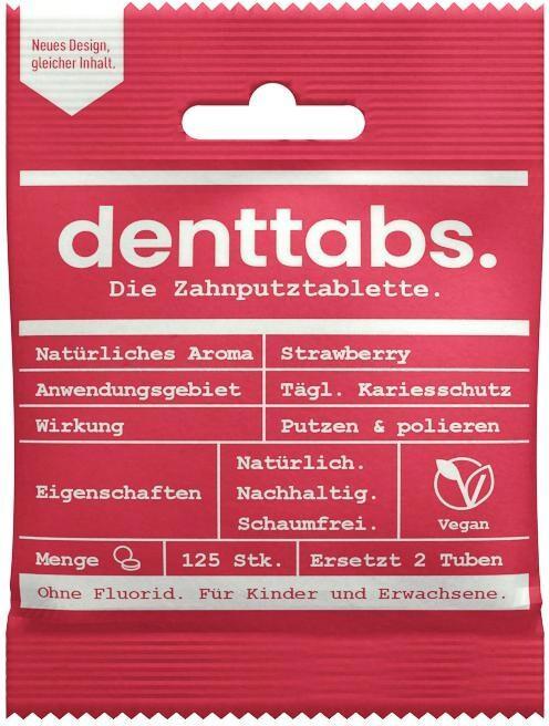 Immagine prodotto Denttabs Fragola senza fluoruro