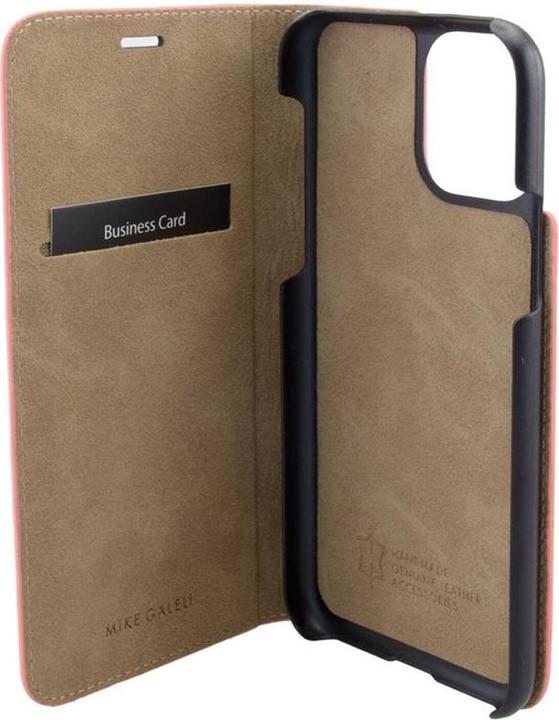 Actual product image Mike Galeli Book cover genuine leather Marc salmon (Apple iPhone 11 Pro)