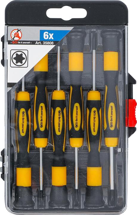Actual product image BGS Precision Screwdriver Set T-Star (for Torx) 6 pcs. (T-section)