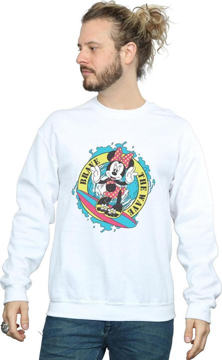 Actual product image Disney Mens Minnie Mouse Brave The Wave Sweatshirt (L)