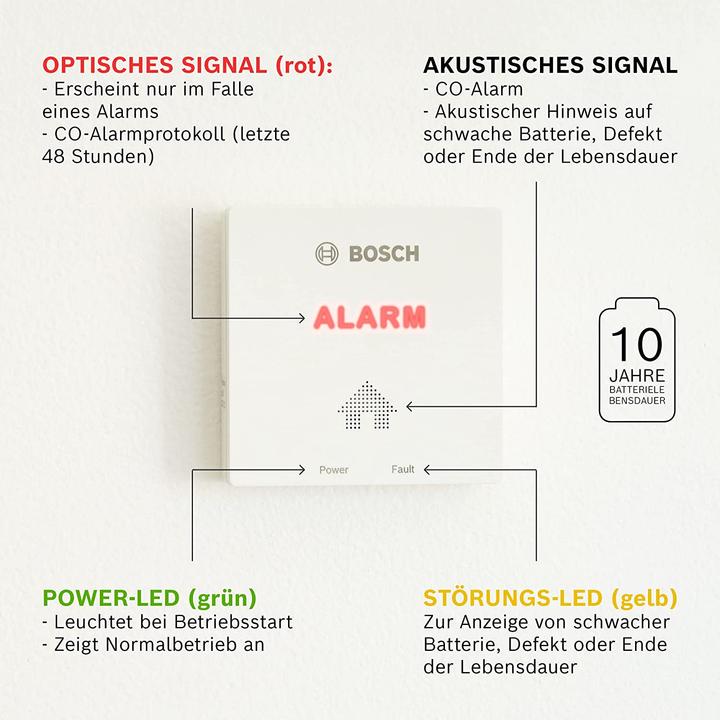 Actual product image Bosch Home Comfort CO detector D-CO