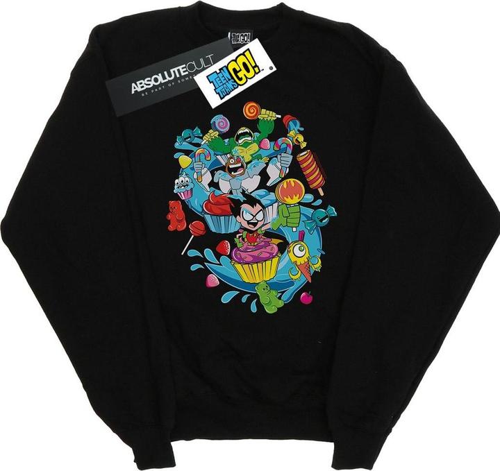 Actual product image Womens/Ladies Teen Titans Go Candy Mania Sweatshirt (XL)