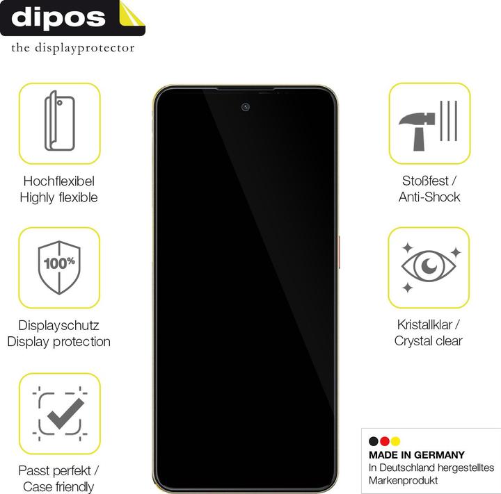 Actual product image Dipos 3D Full Cover Screen Protector (1 Piece, ZTE Nubia N3)