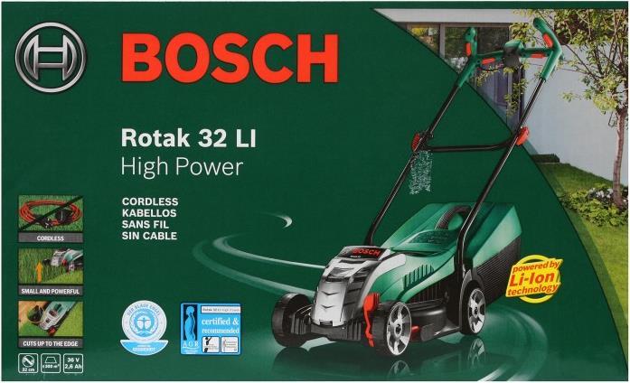Actual product image Bosch Home & Garden Rotak 32 LI High Power (Rechargeable battery operated)
