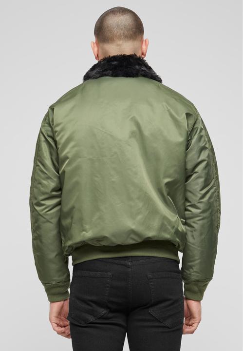 Actual product image Brandit MA2 Fur Collar outdoor jacket size L colour olive (L)