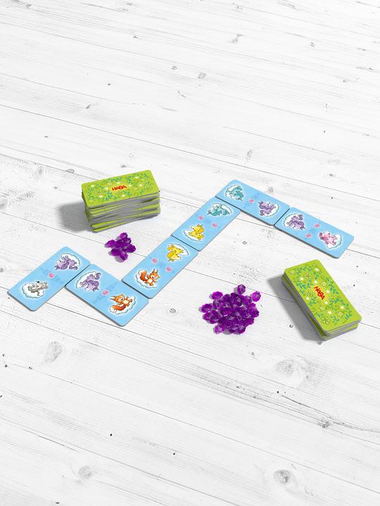 Actual product image Haba Unicorn glitter happiness game collection (English, German, Italian, French)