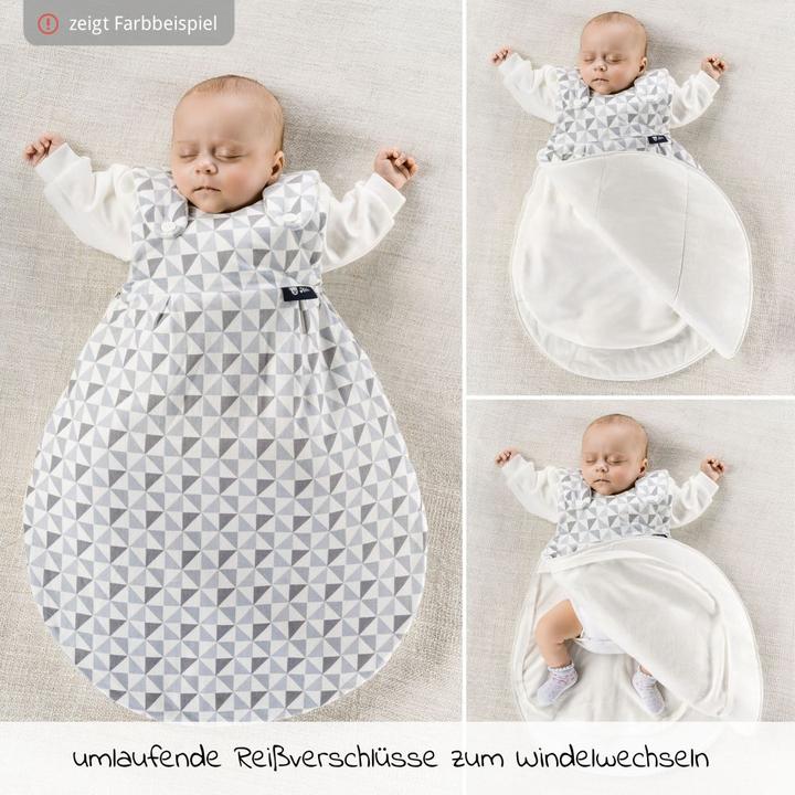 Produktbild Alvi Baby-Ganzjahresschlafsack Mäxchen Aqua Dot 3-tlg. Gr. 56/62 (62 cm)
