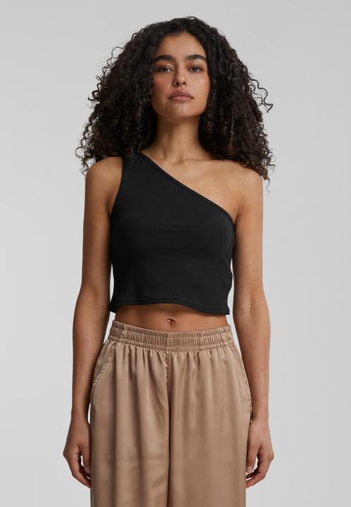 Actual product image Urban Classics Ladies Cropped Asymmetric Top (XS)