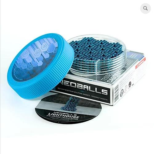 Image du produit Neoballs Sphère aimantée Cyan - Cassette Tesseract
