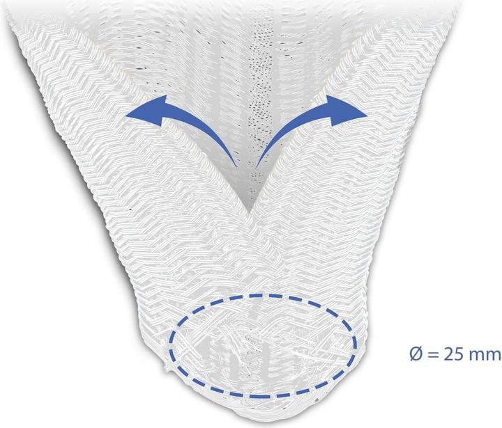 Produktbild Delock Geflechtschlauch selbstschliessend 10 m x 25 mm weiss (Kabelschlauch, 1000 cm)