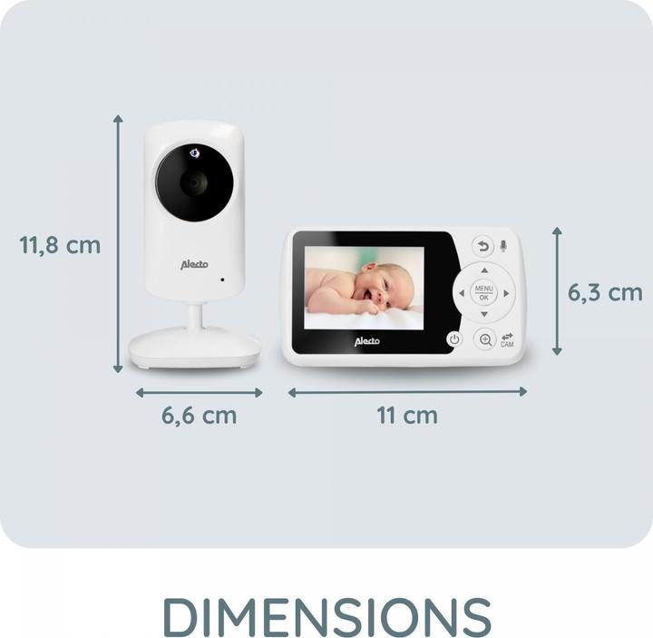 Actual product image Alecto Baby monitor with camera (Video & Audio, 300 m)