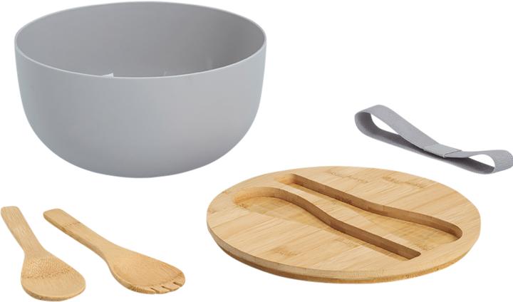 Produktbild Zeller Present Salatschüssel mit Besteck und Deckel (23.50 cm, 3 l, 1 x)
