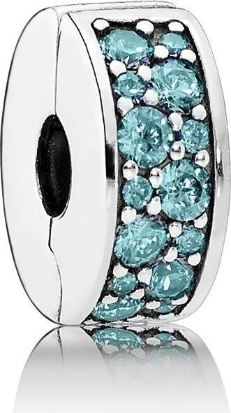 Actual product image Pandora Turquoise pavé lustre (Silver)