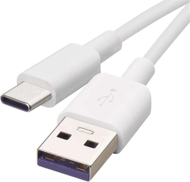 Emos USB cable 2.0 A plug - C plug 1.5m, white (1.50 m, USB 2.0)