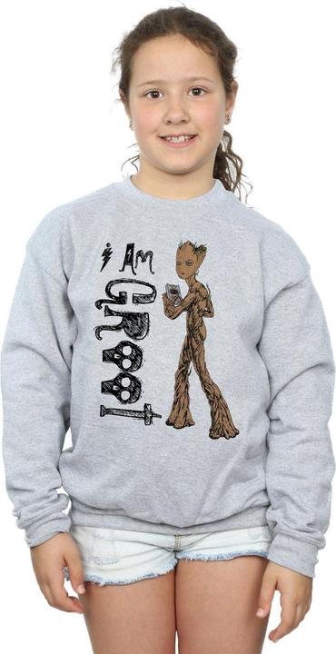 Immagine prodotto Universal Textiles I Am Teenage Groot Felpa Ragazze (116)