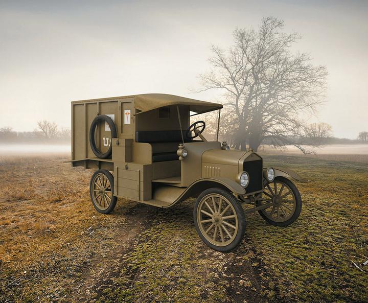 Actual product image ICM Model T 1917 Ambulance WWI American Car