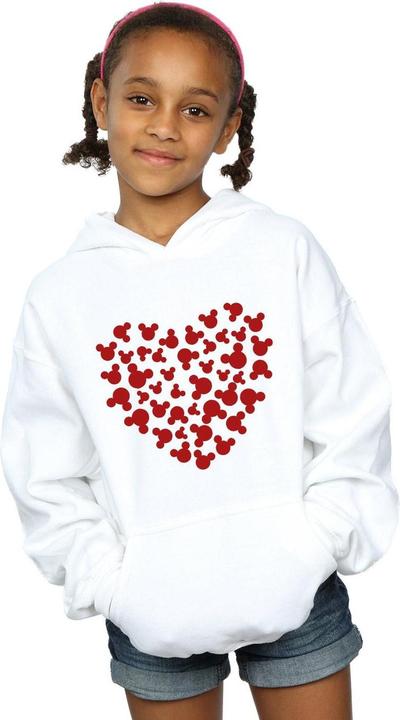 Immagine prodotto Disney Mickey Mouse Heart Silhouette Felpa con Cappuccio Ragazze (128)