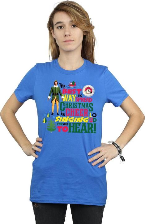 Immagine prodotto Elf Christmas Cheer Maglietta Ampia Donna (XL)